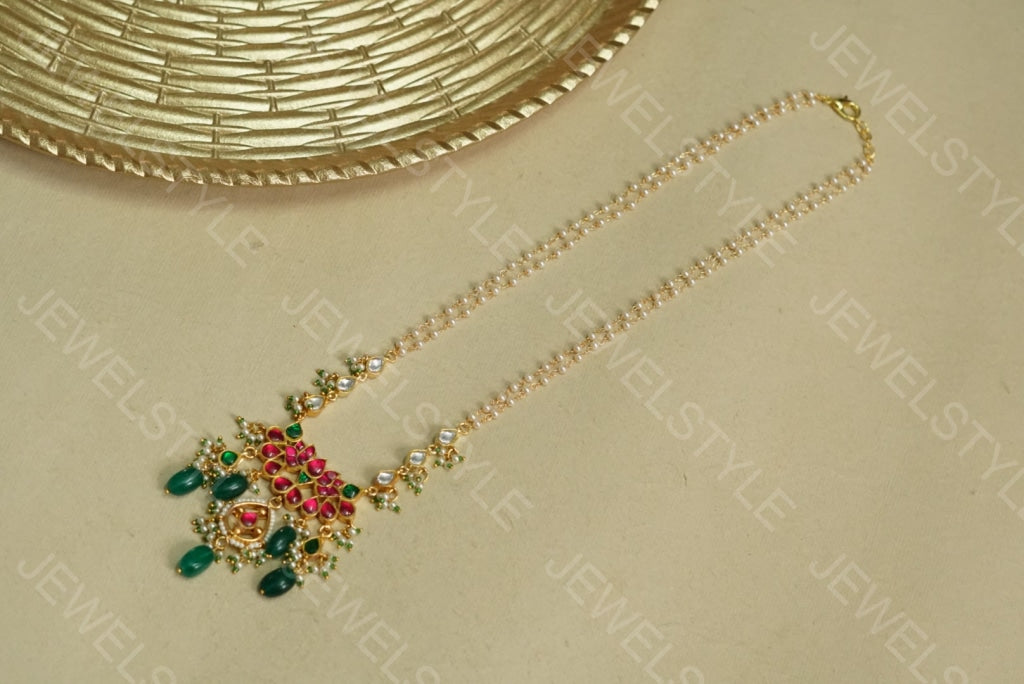 Kundan pendant Chain (4-2837)(PRE ORDER)(R)