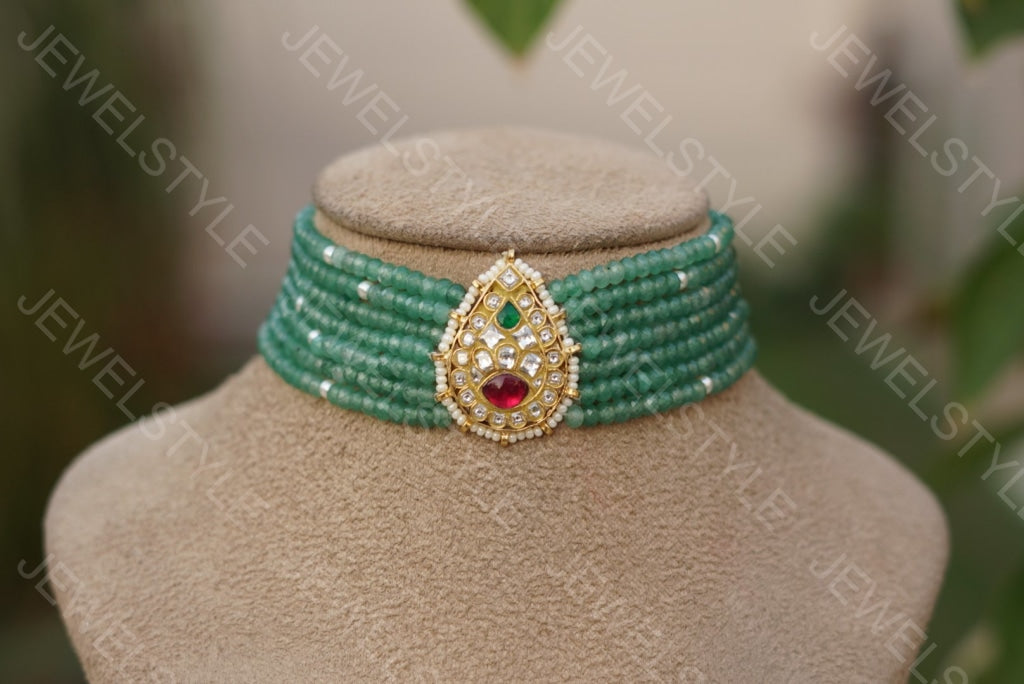 Kundan choker (Preorder) 4-1030 - JEWELSTYLE