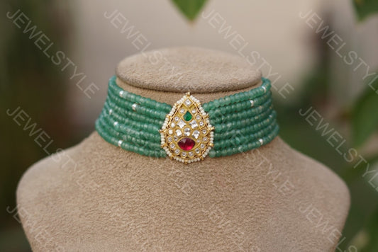 Kundan choker (Preorder) 4-1030 - JEWELSTYLE