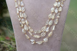 Citrine Beads Necklace (4-4941)(F)