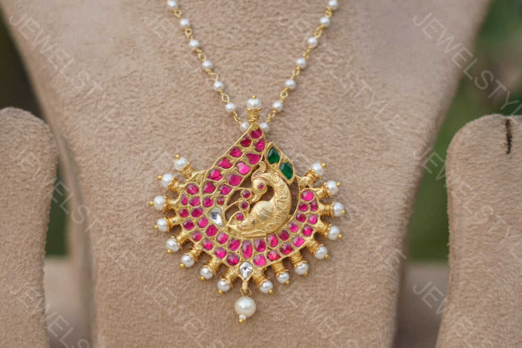 Kundan pendant(Preorder) 4-1091 - JEWELSTYLE