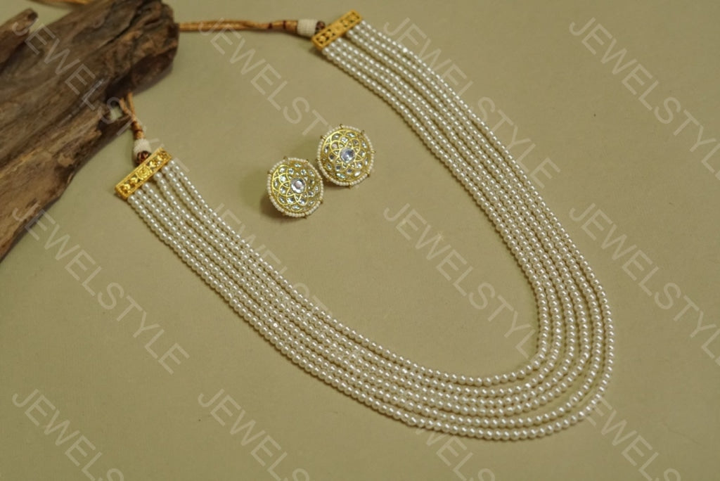 PEARL Necklace set(4-1101)(R) - JEWELSTYLE