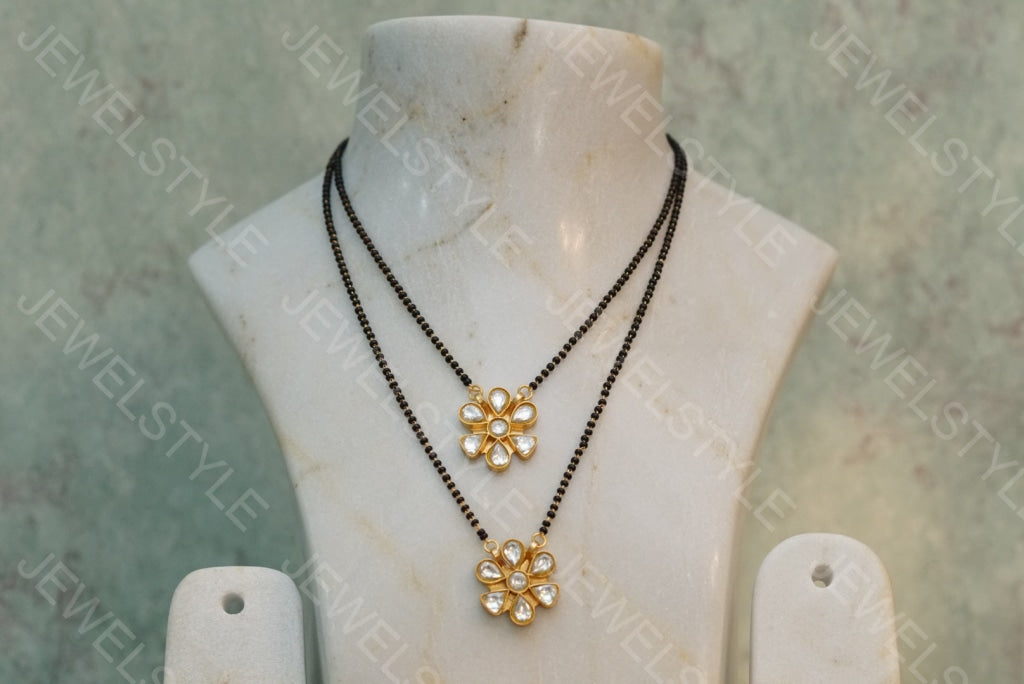 Kundan Pendant  (4-4416)(R) - JEWELSTYLE