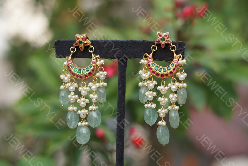 Kundan Earrings  (1-1507)(PREORDER) - JEWELSTYLE