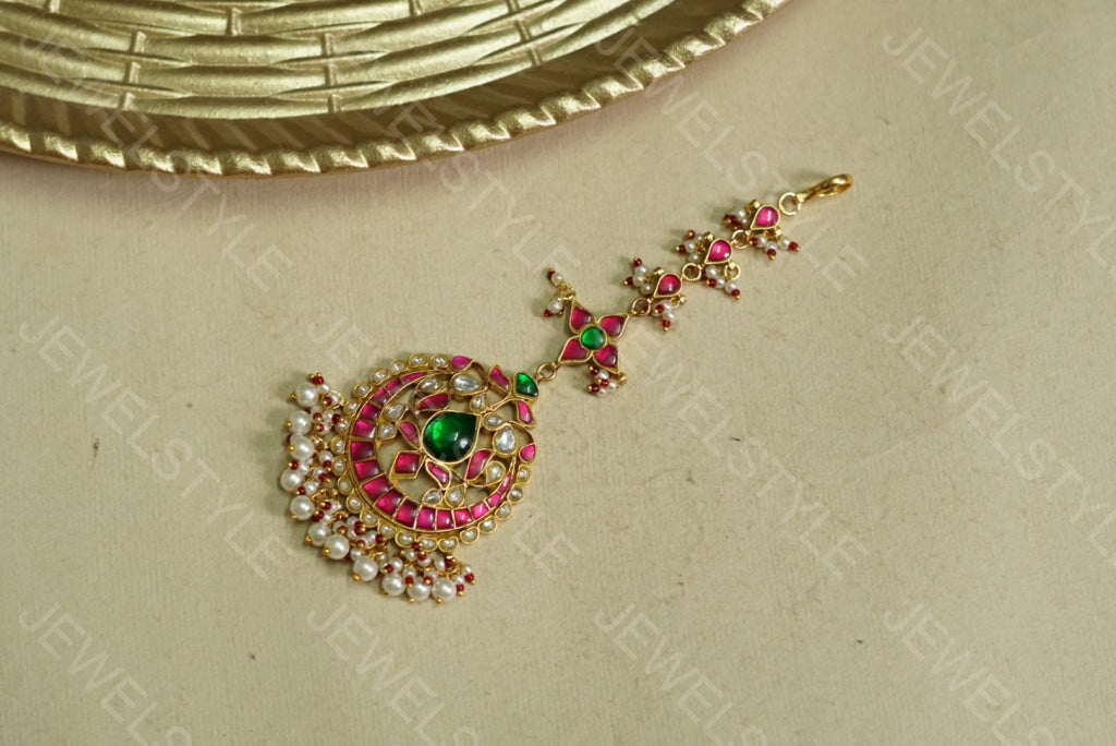 Big Kundan Maangtika (5-687)(PREORDER)