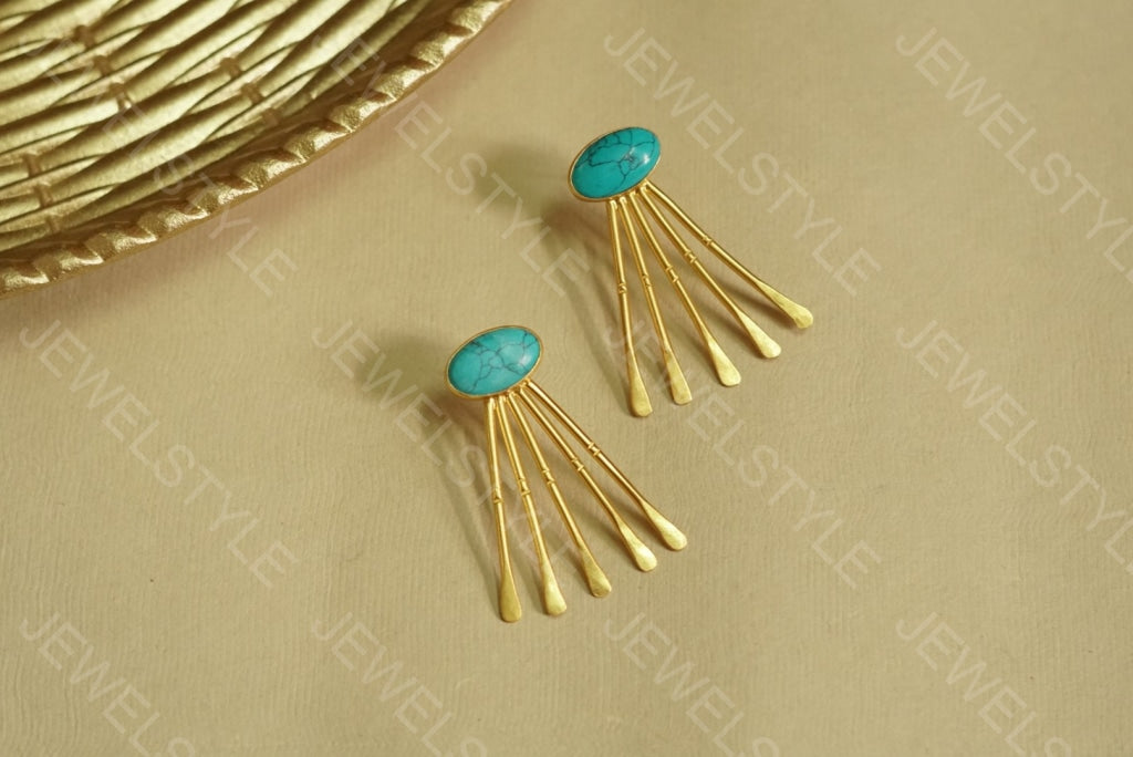 Stone earrings (1-1040)(ON SALE) - JEWELSTYLE