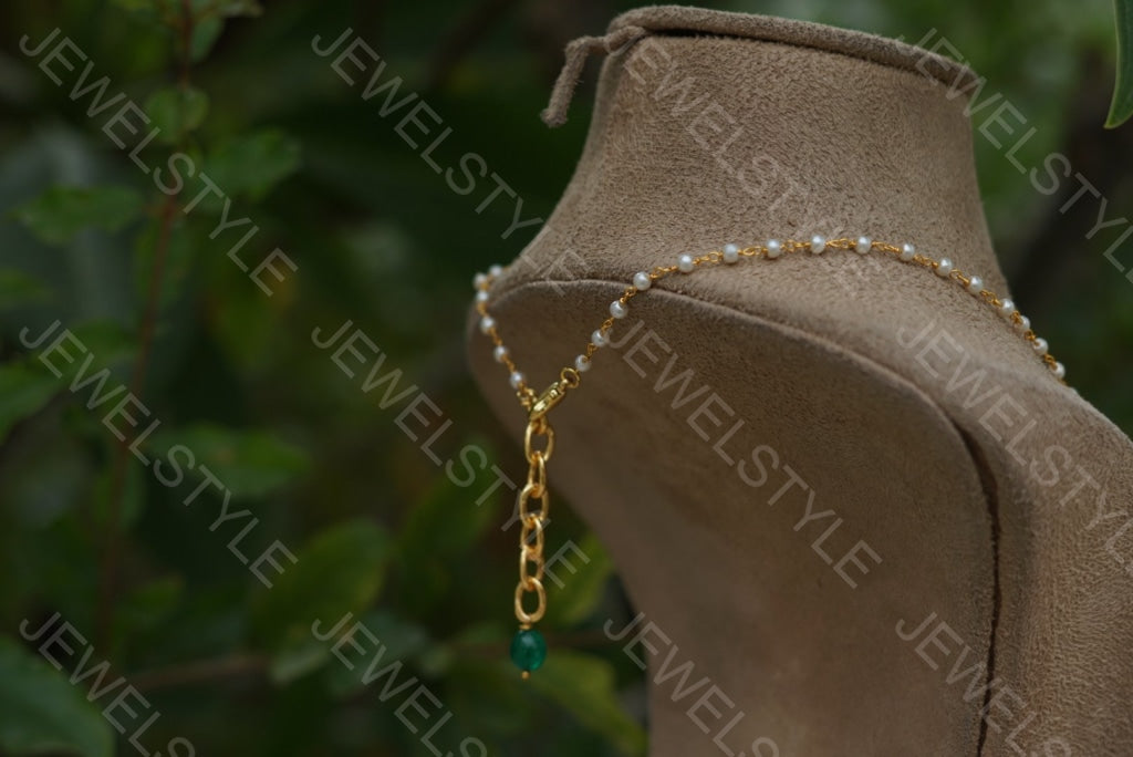 Pink lotus chain(Preorder) 4-1361 - JEWELSTYLE