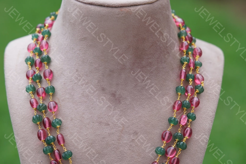 Beads Necklace (4-4050)(N) - JEWELSTYLE
