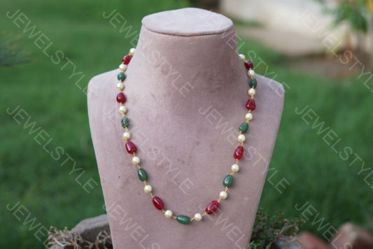 Beads Necklace(4-3456)(OFFER PIECE)(N) - JEWELSTYLE