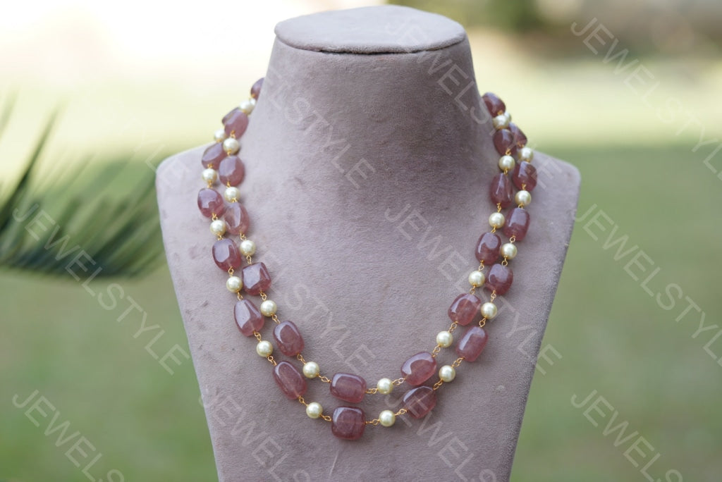 beads Necklace set (4-4042)(N) - JEWELSTYLE