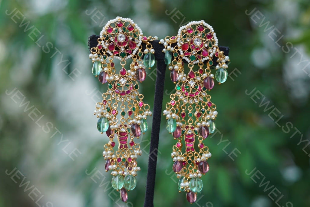 Kundan  Earrings (1-1472)(preorder)