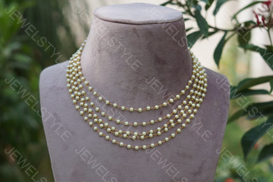 Small pearl Necklace(4-1409)(N) - JEWELSTYLE