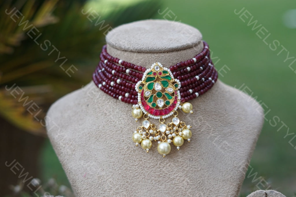 Kundan Choker(4-812) (Preorder) - JEWELSTYLE