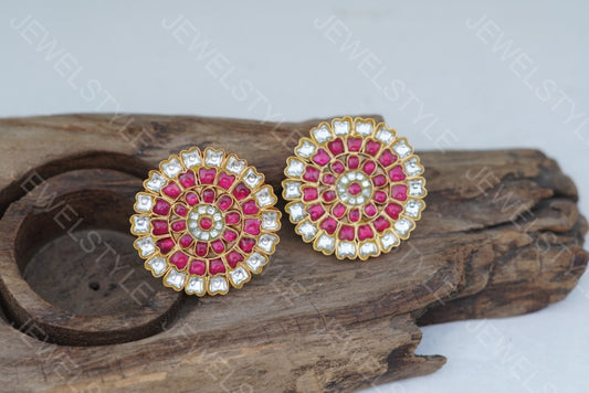 Kundan Big Studs(1-1492)(PREORDER)