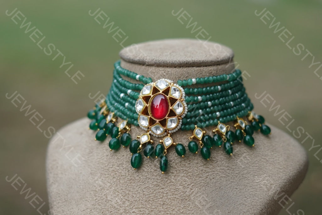 Kundan Choker (4-2574)(PREORDER) - JEWELSTYLE