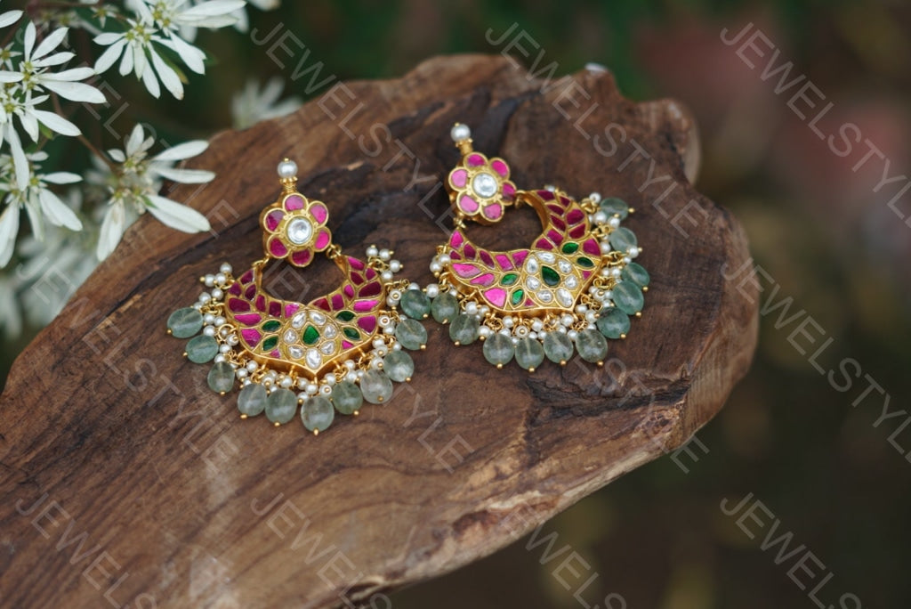 Kundan Earrings (1-1583) (PREORDER)