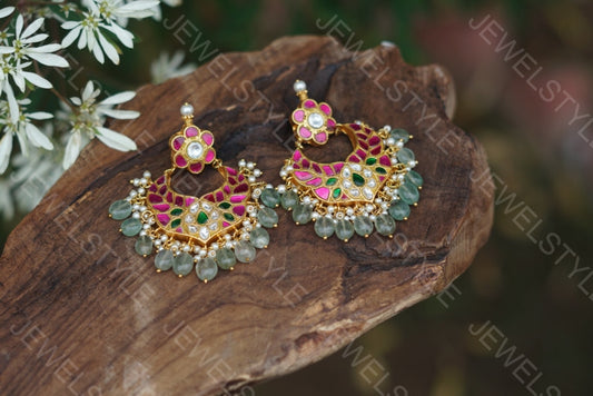 Kundan Earrings (1-1583) (PREORDER)