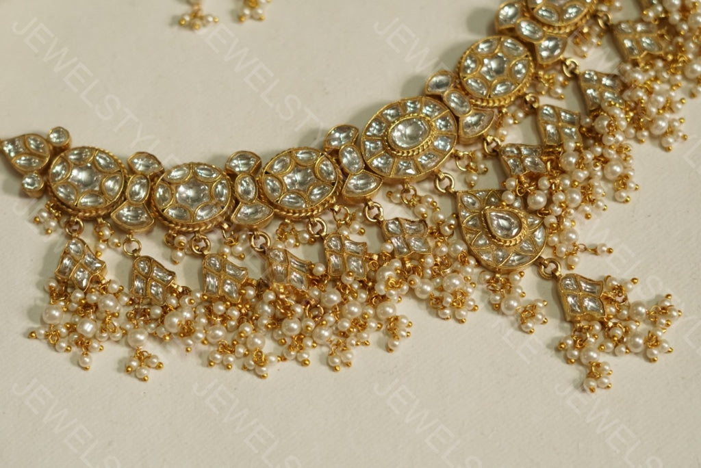 Kundan Choker set(Preorder) (4-1139)(R) - JEWELSTYLE