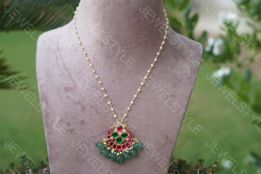 Kundan Pendant(4-1673)(Preorder) - JEWELSTYLE