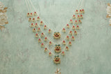 3 line Kundan Ranihaar necklace (4-5265)(R)(PREORDER)