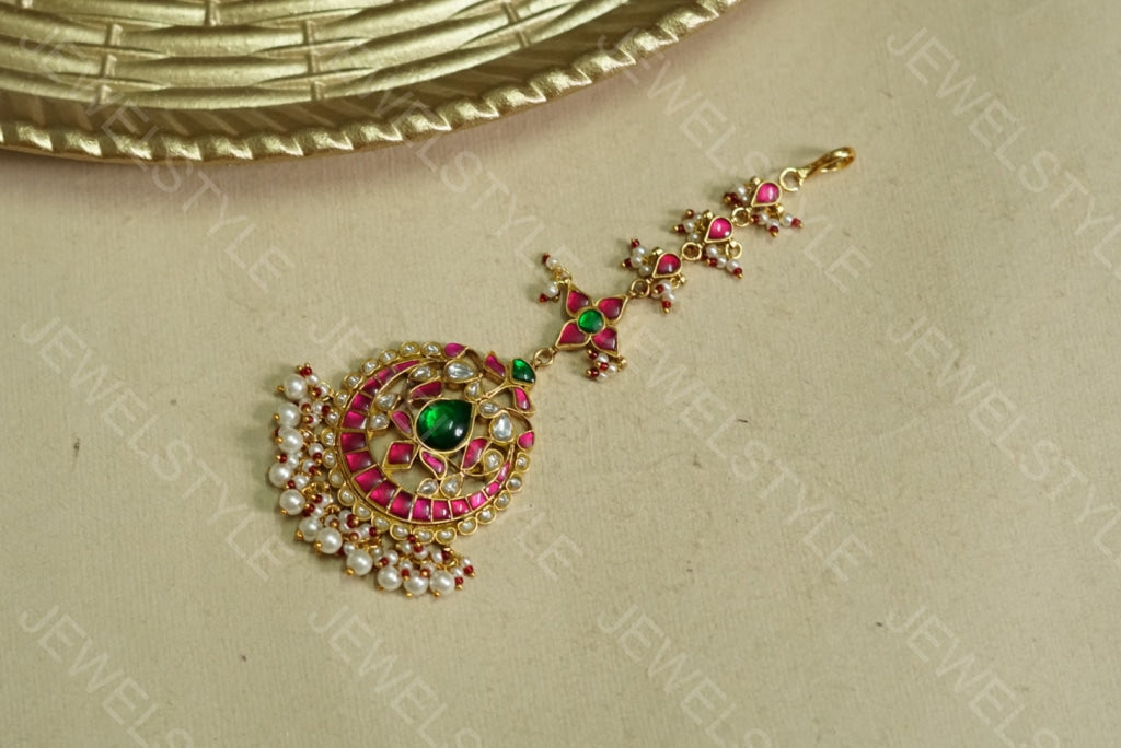 Big Kundan Maangtika (5-687)(PREORDER)