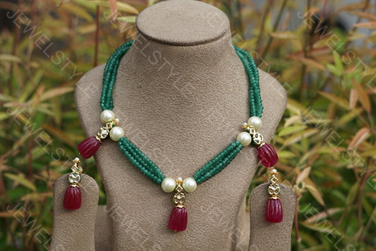 Necklace set (4-1915) - JEWELSTYLE