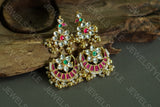 Kundan bird earrings (1-921)