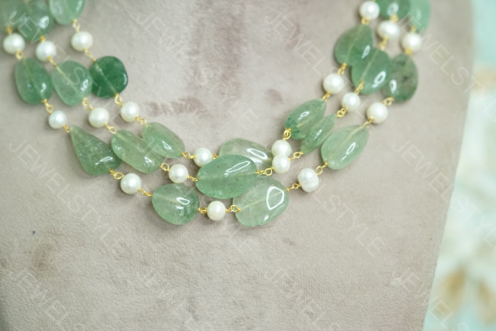 Beads Necklace(4-3880)(N) - JEWELSTYLE