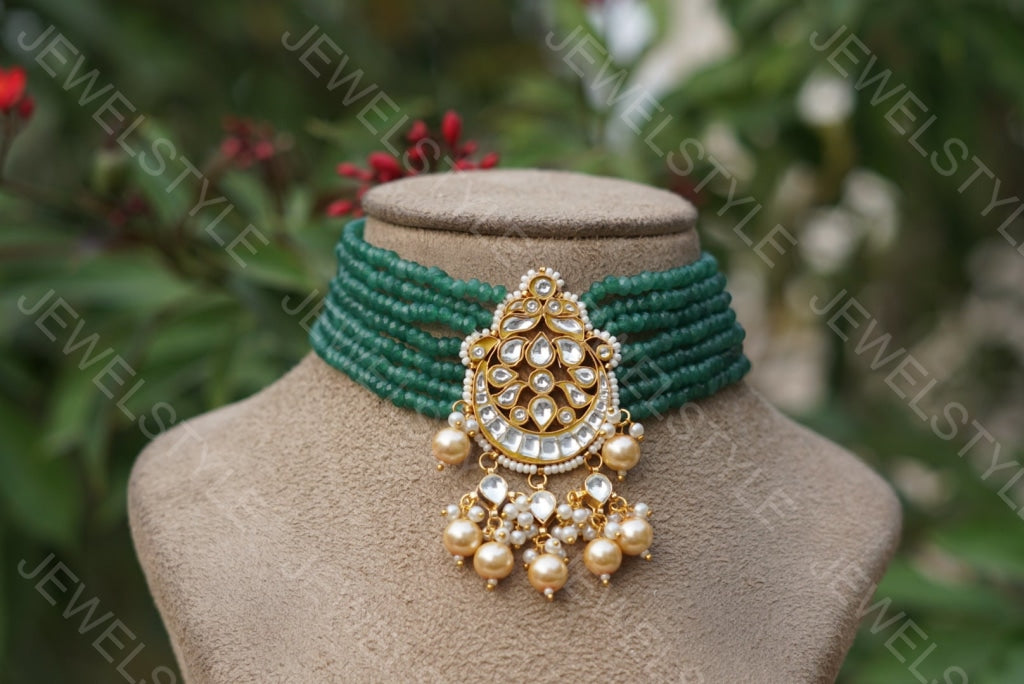 Kundan choker (4-2711)(PREORDER) - JEWELSTYLE