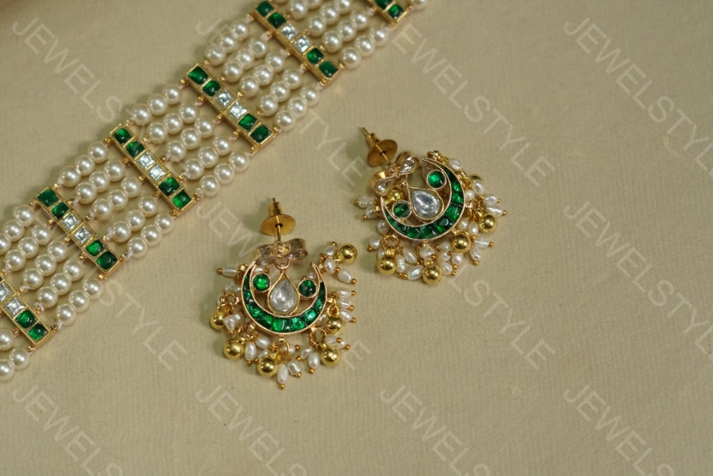 Kundan Choker set (4-1669)(Preorder) - JEWELSTYLE