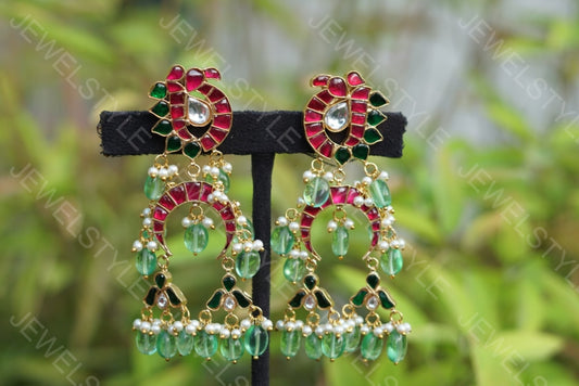 Kundan Earrings (1-1288)(Preorder)