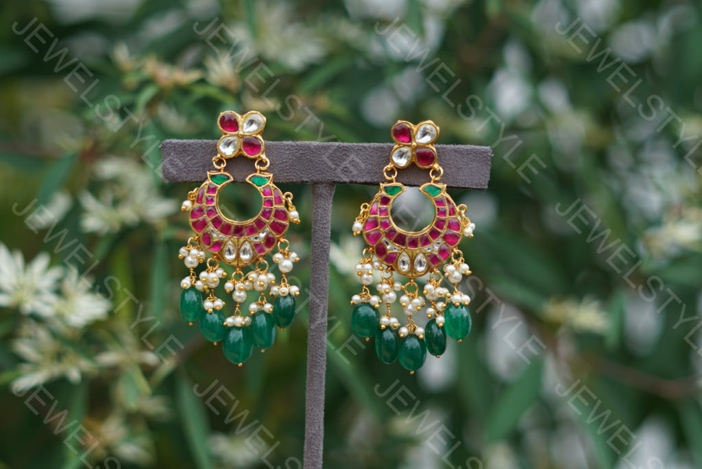 Kundan Earrings (1-1586) (PREORDER) - JEWELSTYLE