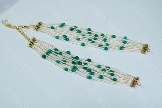 Beads Necklace sides strands (4-1447)(N) - JEWELSTYLE
