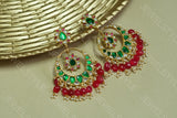 Kundan earrings(PREORDER)( 1-1084-)(R)