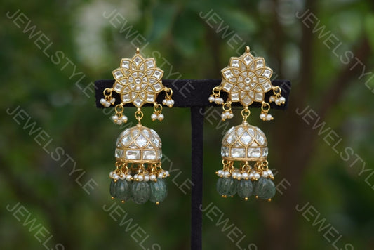 Kundan jhumki(PREORDER) 1-1128 - JEWELSTYLE