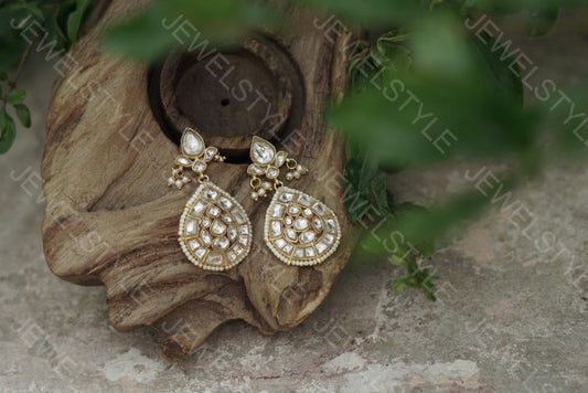 Kundan earrings(Preorder) 1-1089 - JEWELSTYLE