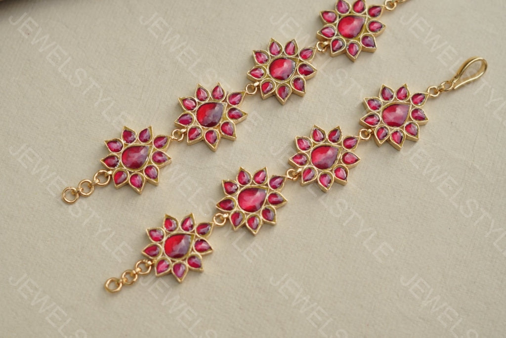 Kundan Ear Chain (9-26)(PREORDER) - JEWELSTYLE