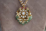 Kundan pendant necklace (4-5183)(R)