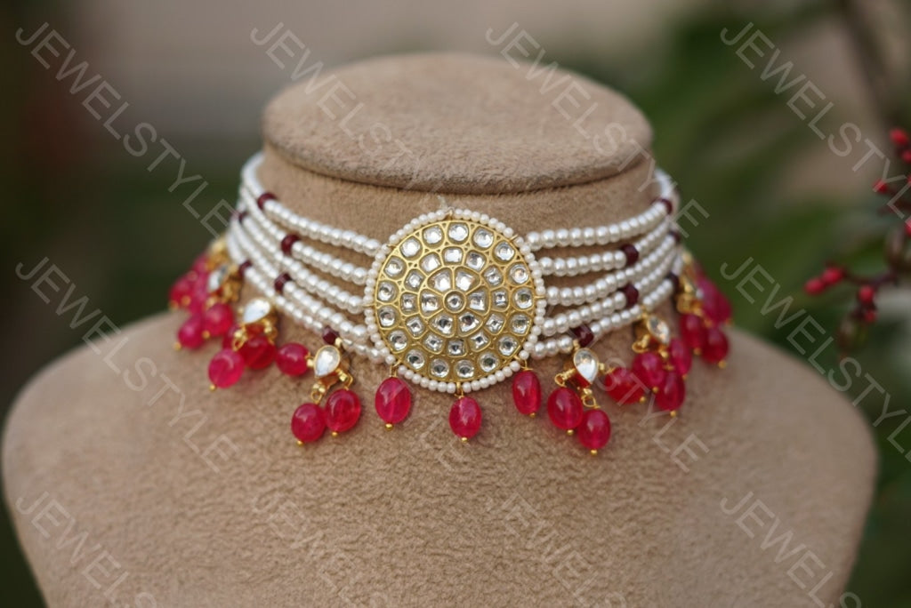 Kundan choker (Preorder) 4-1028 - JEWELSTYLE