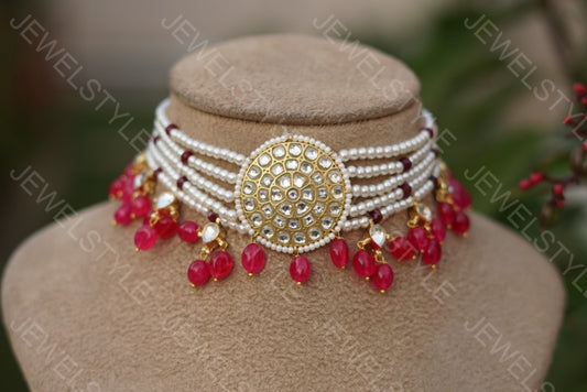 Kundan choker (Preorder) 4-1028 - JEWELSTYLE
