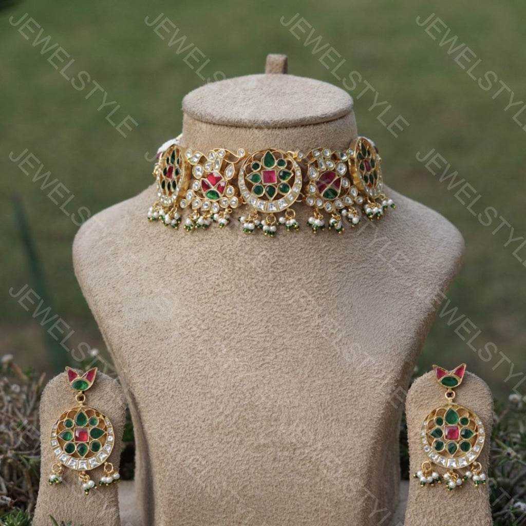 Kundan choker set( Preorder) 4-841 - JEWELSTYLE