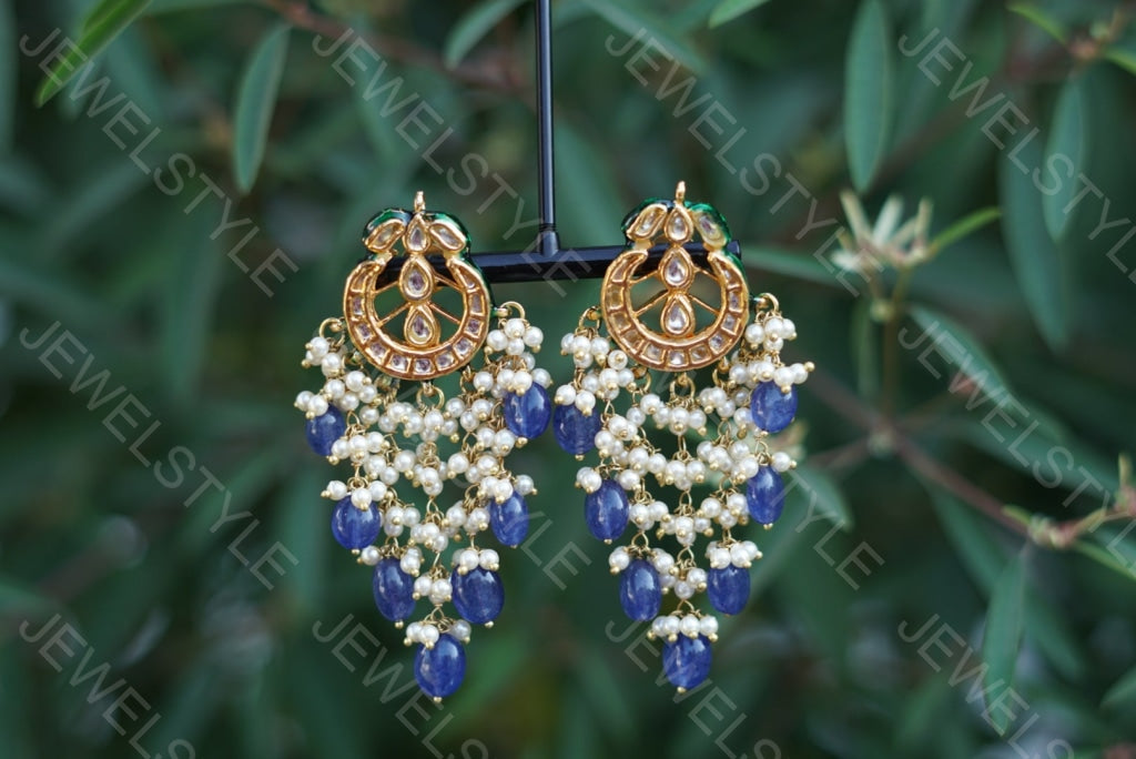 Kundan Earrings (1-1542) - JEWELSTYLE