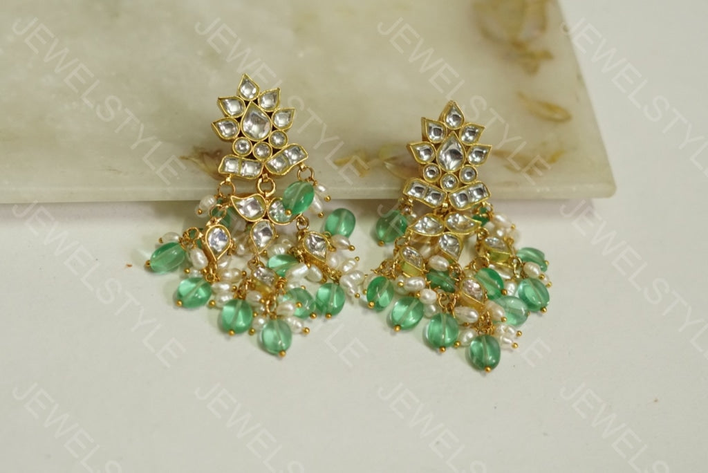 Kundan earrings(1-5)(PREORDER) - JEWELSTYLE
