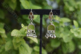 Mirror oxidised earrings  (1-1310)(ON SALE)