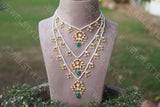 3 line Kundan Ranihaar Necklace(4-2756)(PREORDER)