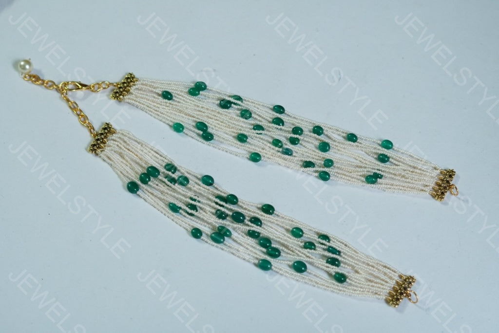 Beads Necklace sides strands (4-1447)(N) - JEWELSTYLE