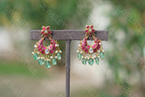 Small Kundan Chandbali Earring (1-1708)(PREORDER)