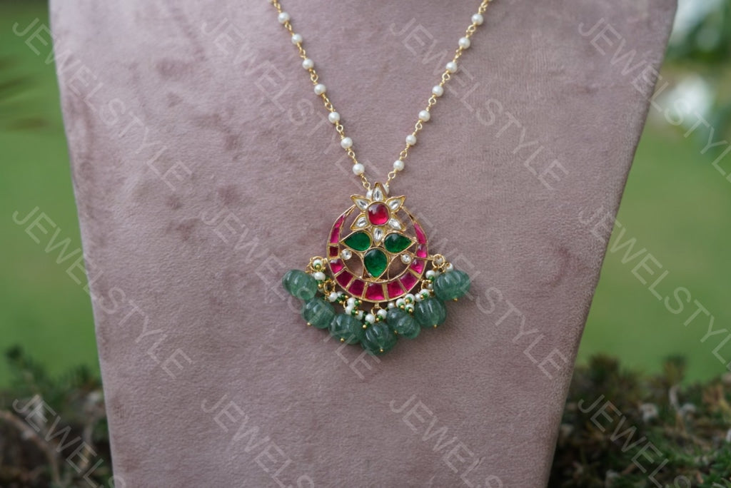 Kundan Pendant(4-1673)(Preorder) - JEWELSTYLE