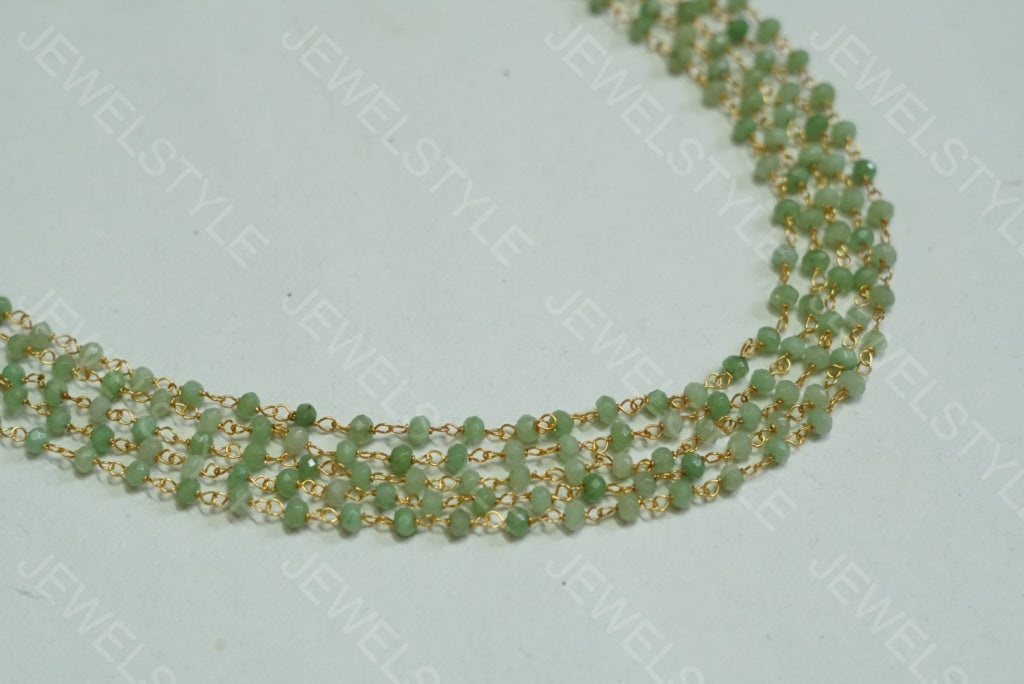 Green beads necklace( Preorder) 4-1417(N) - JEWELSTYLE