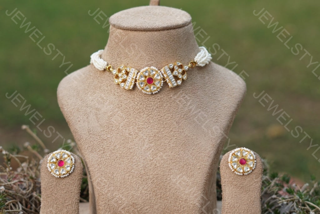 Kundan Choker set(Preorder) - JEWELSTYLE